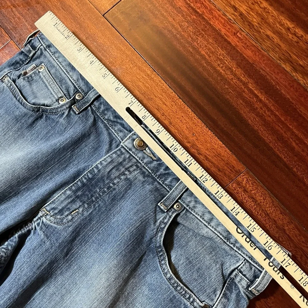 Carhartt Jeans Mens 31x34 Fits 33x32 Blue Light Wash Denim Modern Fit Workwear